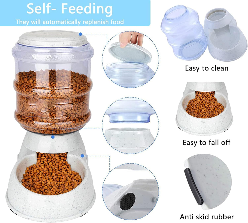 Cucurbita gravity feeder water flow shows gravity refill without power
