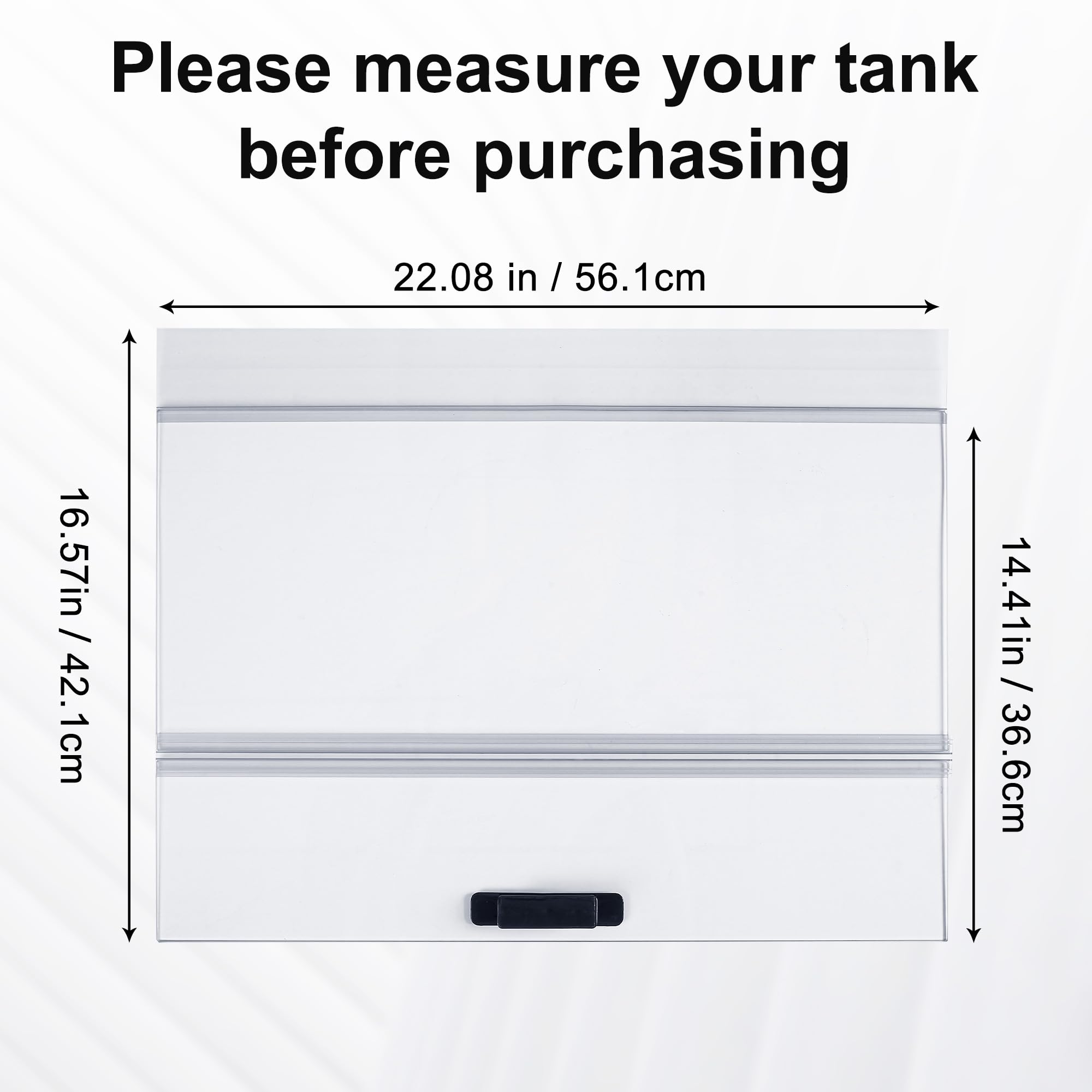 CUCZUUS canopy side profile highlighting slim design and clean aquarium aesthetics.