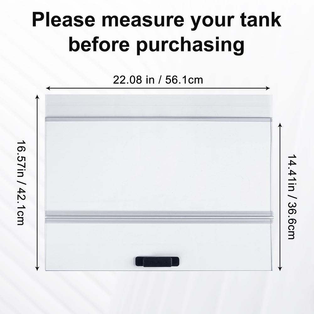 CUCZUUS canopy side profile highlighting slim design and clean aquarium aesthetics.