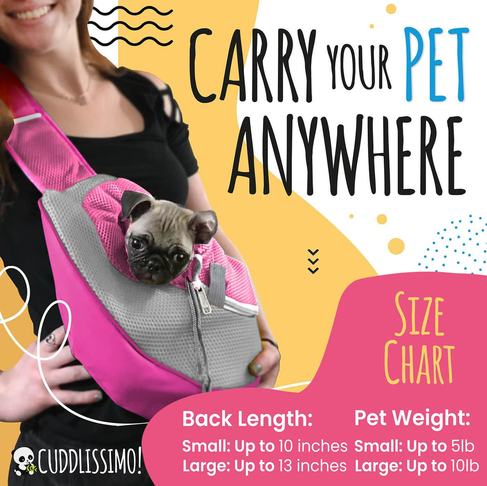 Cuddlissimo! pink-l back view shows padded straps for comfortable wear on chest or back.