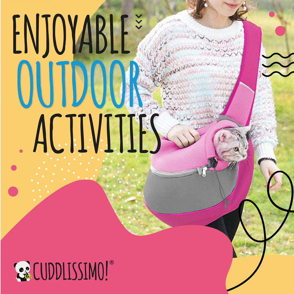 Cuddlissimo! pink-l padded bottom adds comfort and stability inside the carrier.