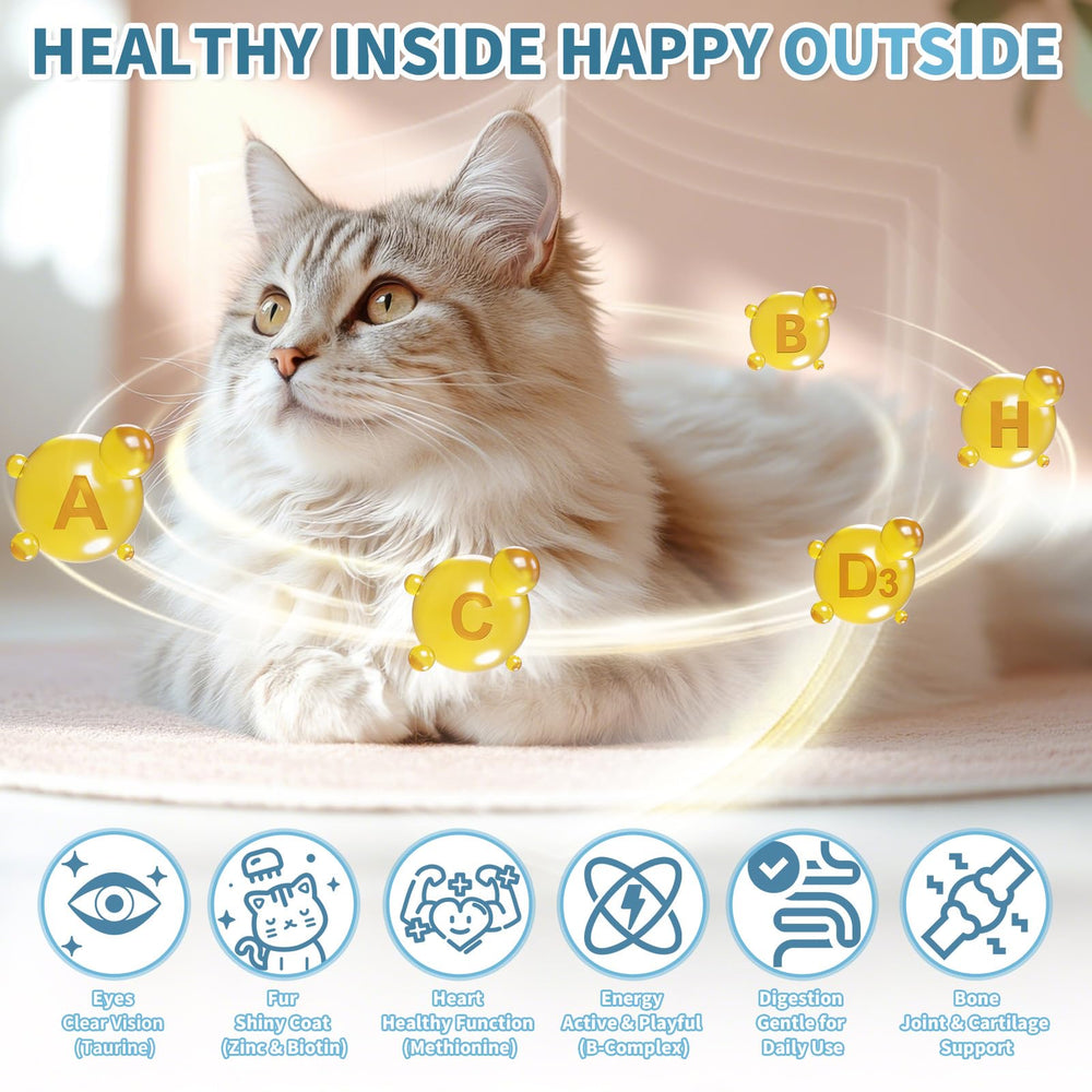 Cudory Cat Multivitamin packaging front emphasizing 500 soft chews for daily care.