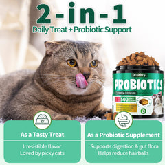 Cudory Cat Probiotics deep-sea fish oil helps skin hydration and coat shine.
