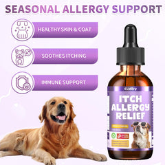 Cudory dog allergy relief drops dropper shows easy dosing for consistent everyday use
