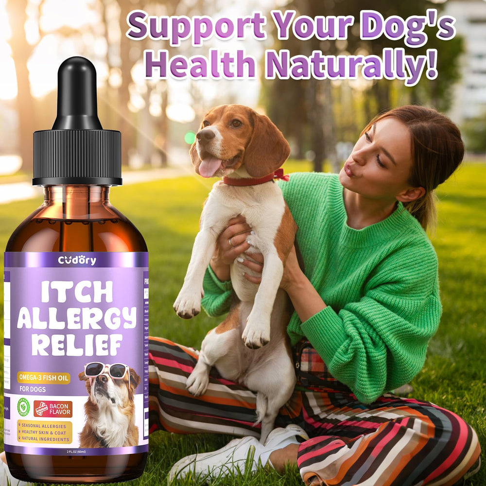 Cudory dog allergy relief drops small to large breeds suitability improves comfort
