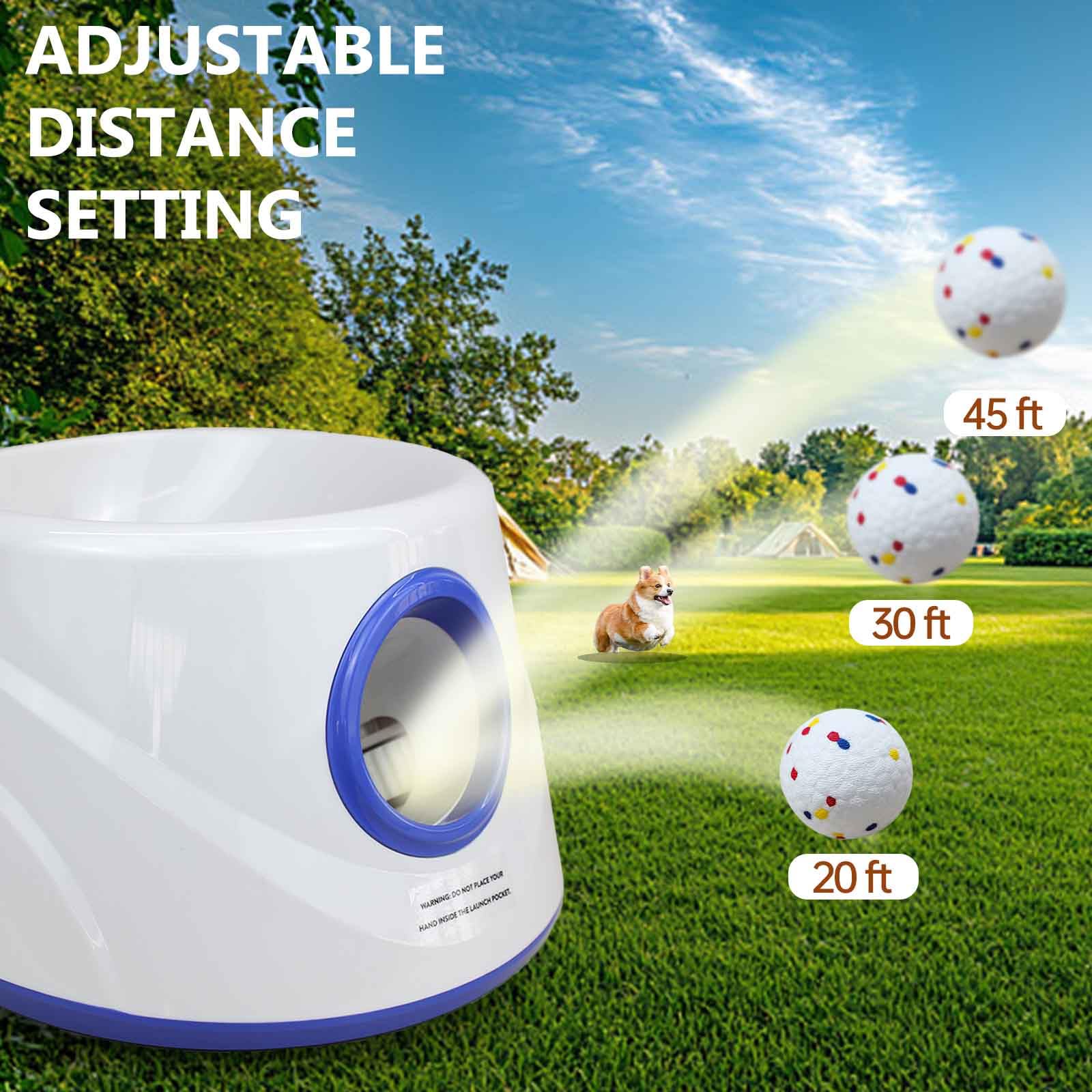 Cuelab dog ball launcher rechargeable battery pack ready for park or backyard play.