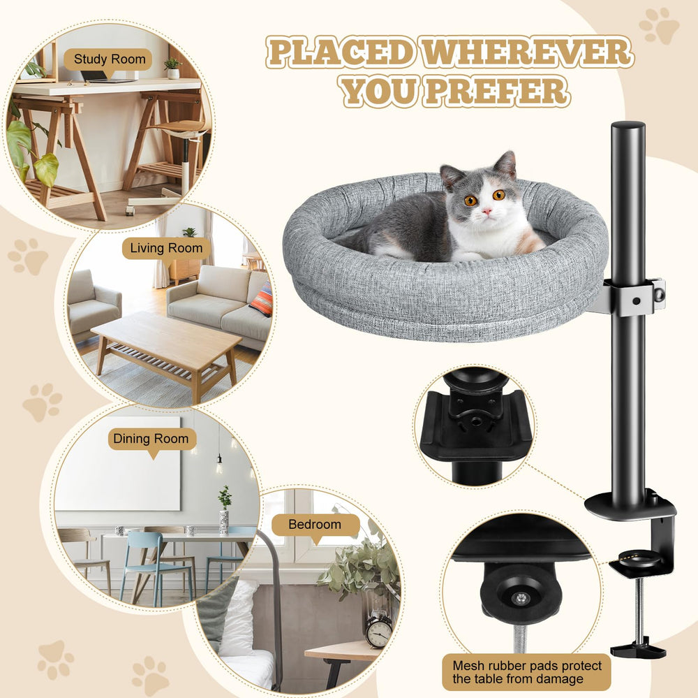 Cuipingoo cat bed weight capacity up to 40 lbs for durability.