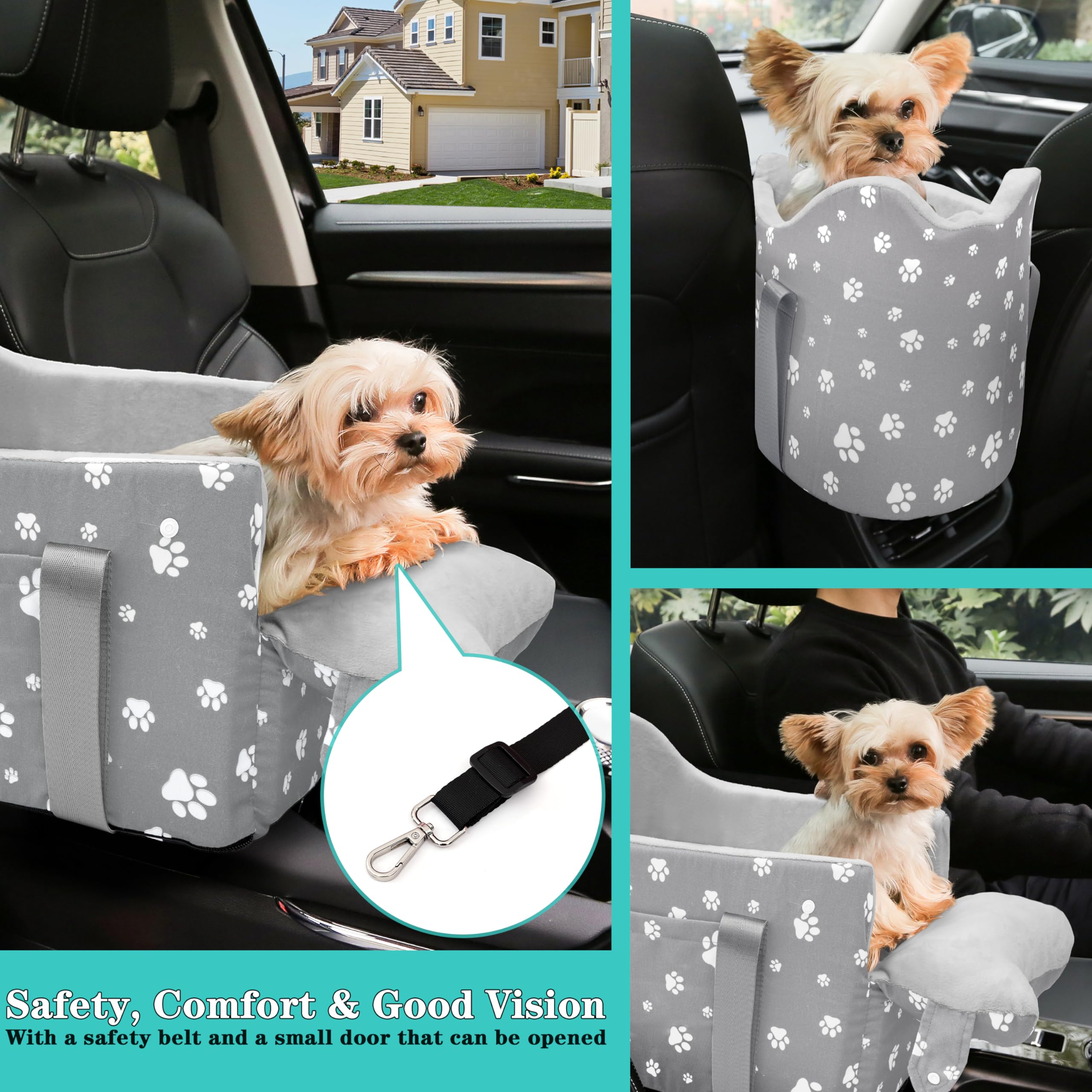 Cullaby center console seat side clip demonstrates secure attachment for stable rides.