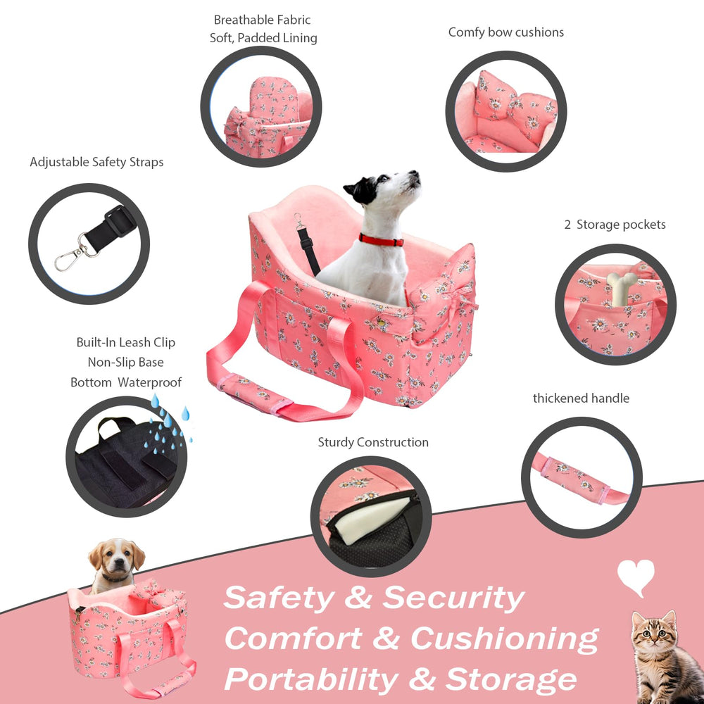 Cullaby Console Dog Car Seat installation guide supports double or single-door consoles.