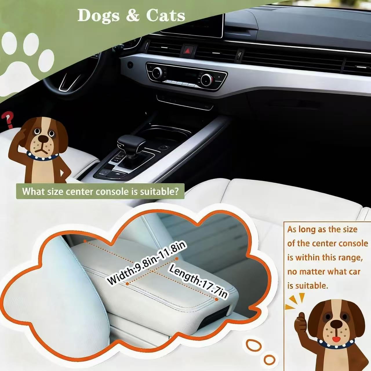 Cullaby memory-foam core highlights plush support for small pets during car trips.