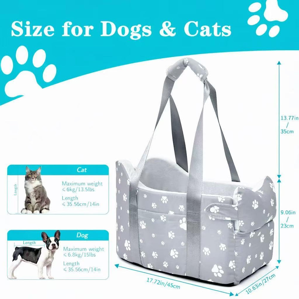 Cullaby waterproof bottom keeps the car clean while your dog rides comfortably.