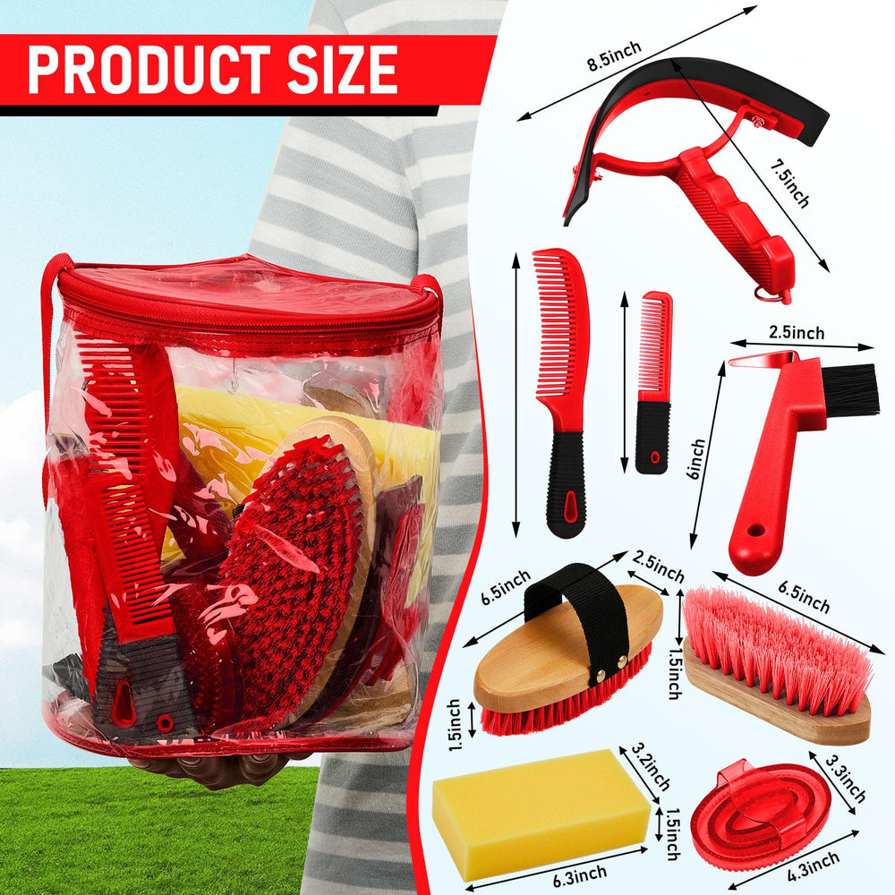 Cunhill oval massage curry tool for loosening tension during grooming sessions.