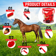 Cunhill soft brush provides gentle cleaning to finish the grooming.