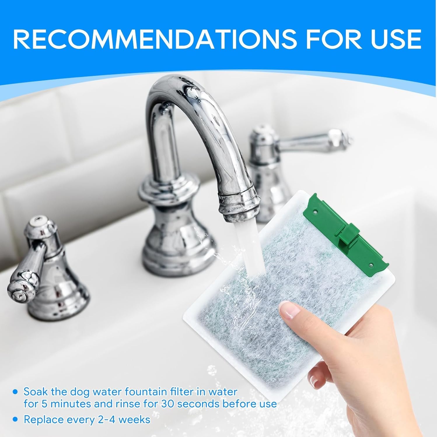 Cunina 16-pack replacement filters for steady aquarium maintenance