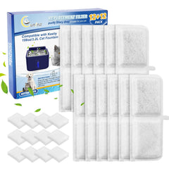 Cunina Kastty filter 12-pack activated carbon improves water taste for your cat’s hydration.