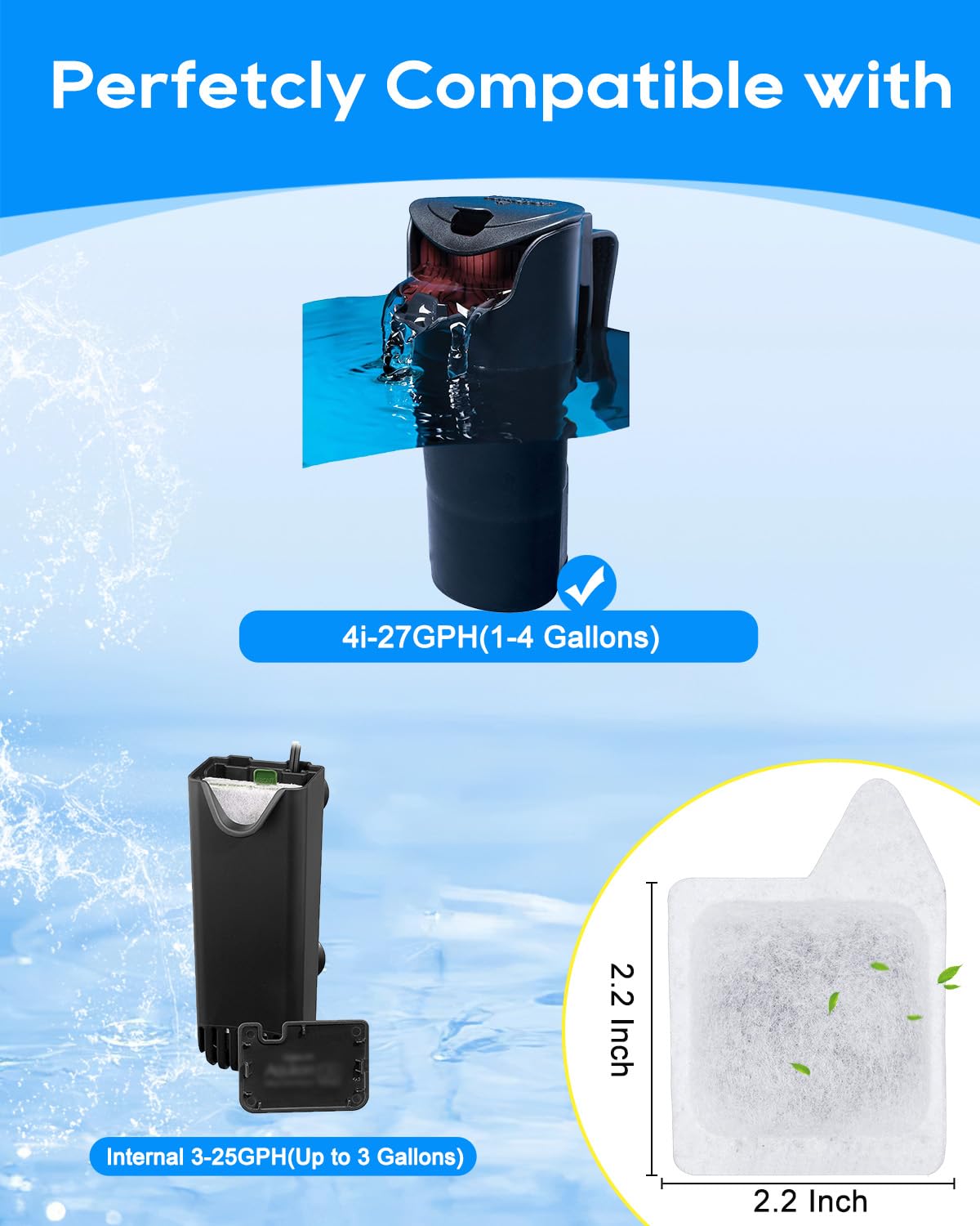 Cunina XS filter cartridges close-up highlighting triple-layer filtration for clean water.