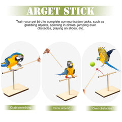 Cunno bird training stand kit wrist strap keeps the clicker hands-free during training.