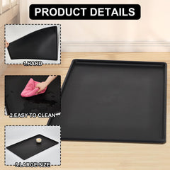 Cunno crate tray black 42x27 side profile—durable plastic designed for daily use