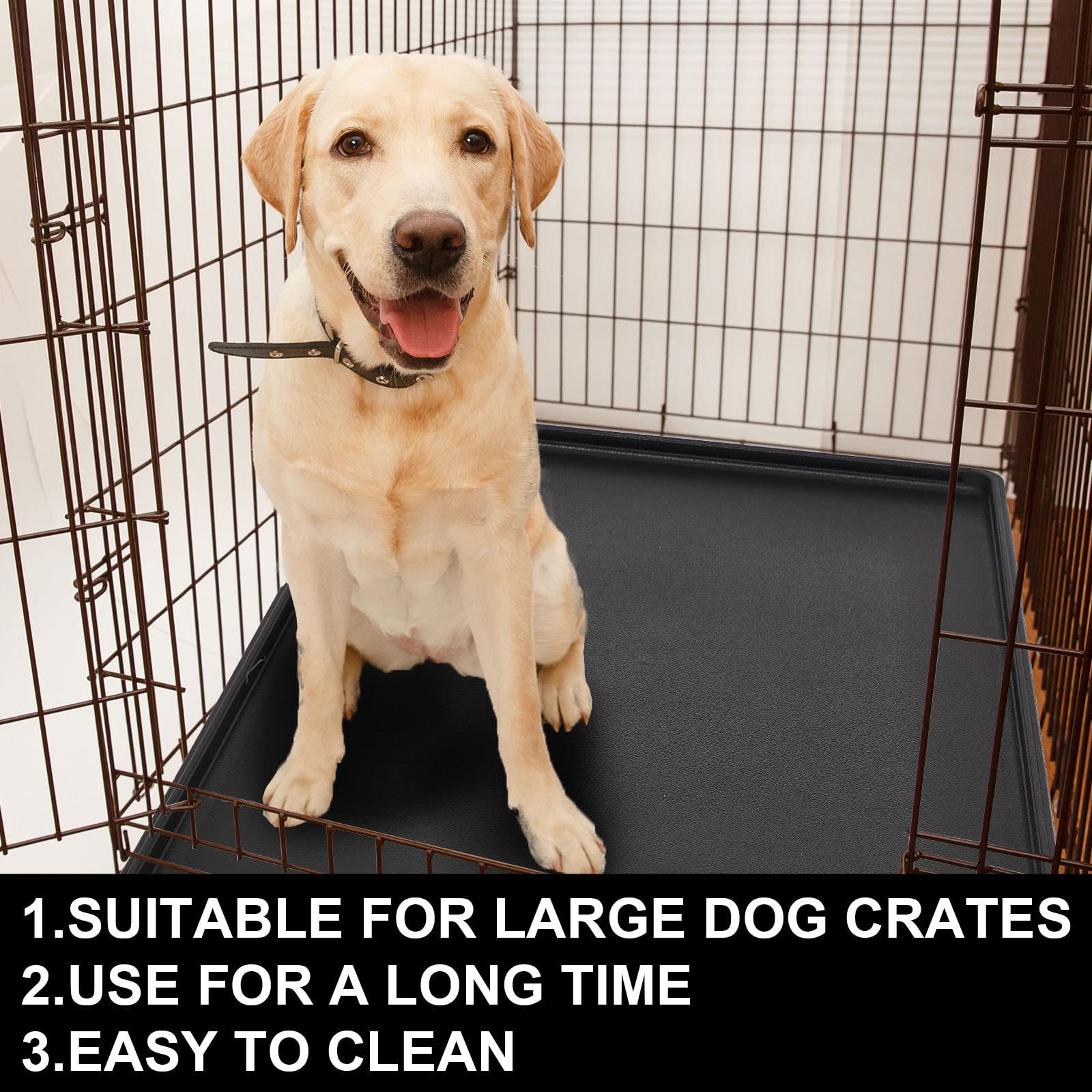 Cunno kennel bottom pan replacement top-down—rectangle shape for easy replacement and cleaning