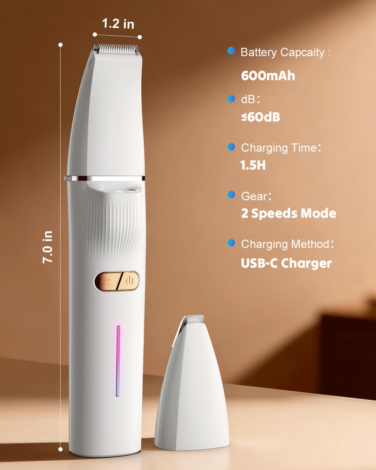 Cupofpet 2in1 Paw Trimmer ergonomic design is lightweight and easy to handle.