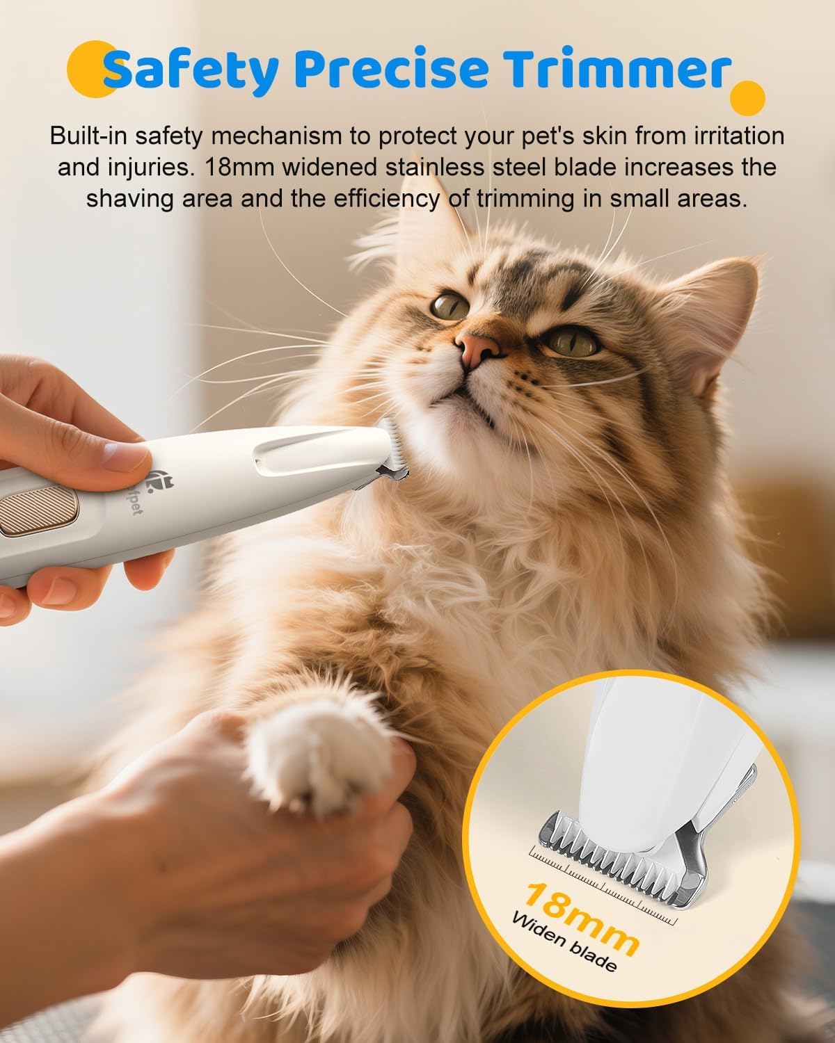 Cupofpet dog cat paw trimmer shows multifunctional use for pets.