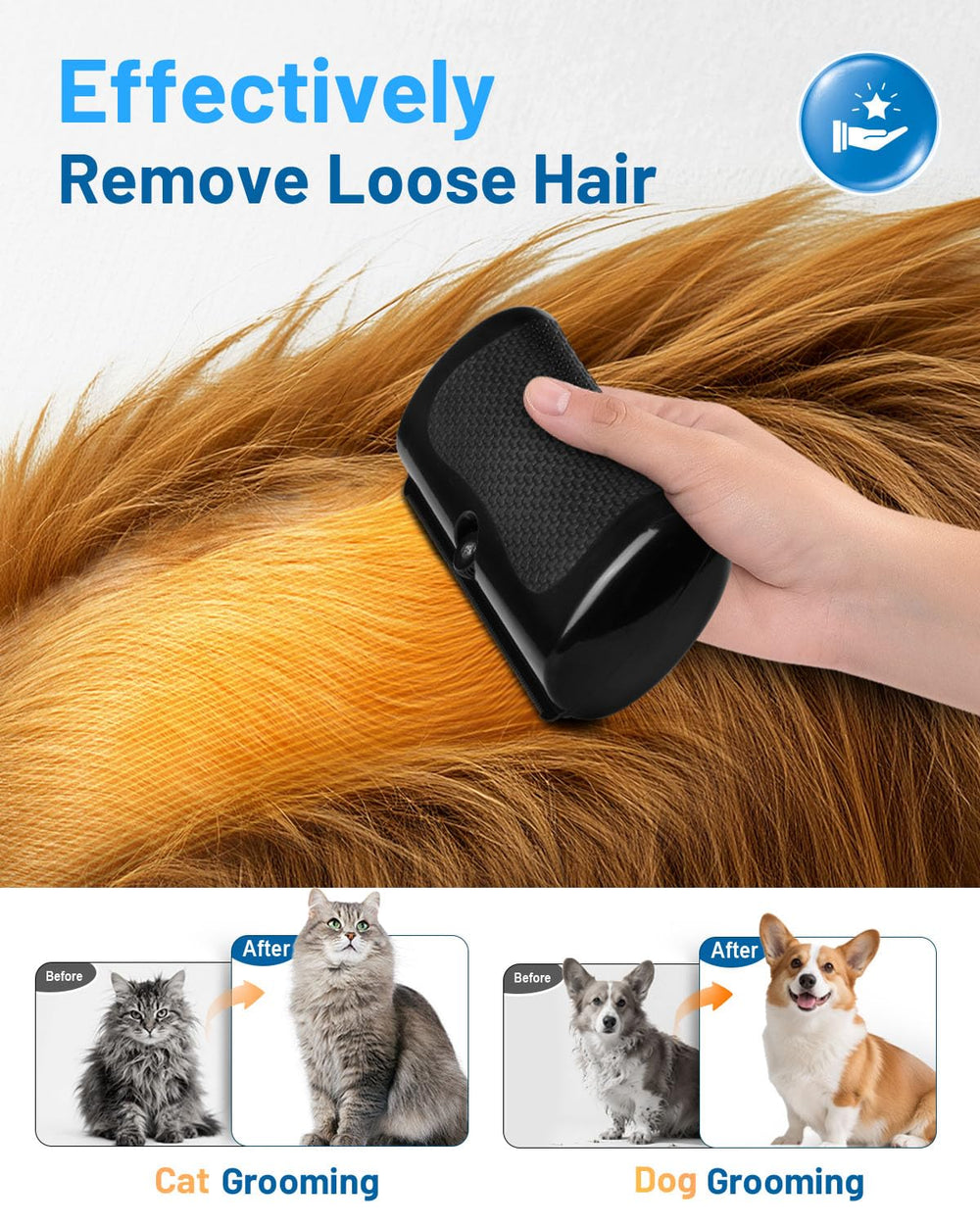 Cupofpet Grooming Pro Deshedding Brush reduces tangles for smoother coats.
