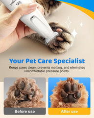 Cupofpet safety mechanism close-up demonstrates skin protection.
