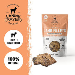Cure for the Crave air-dried lamb treats texture closeup highlighting natural aroma