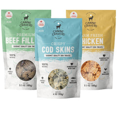 Cure for the Crave Canine Cravers beef fillets—air-dried protein snack.