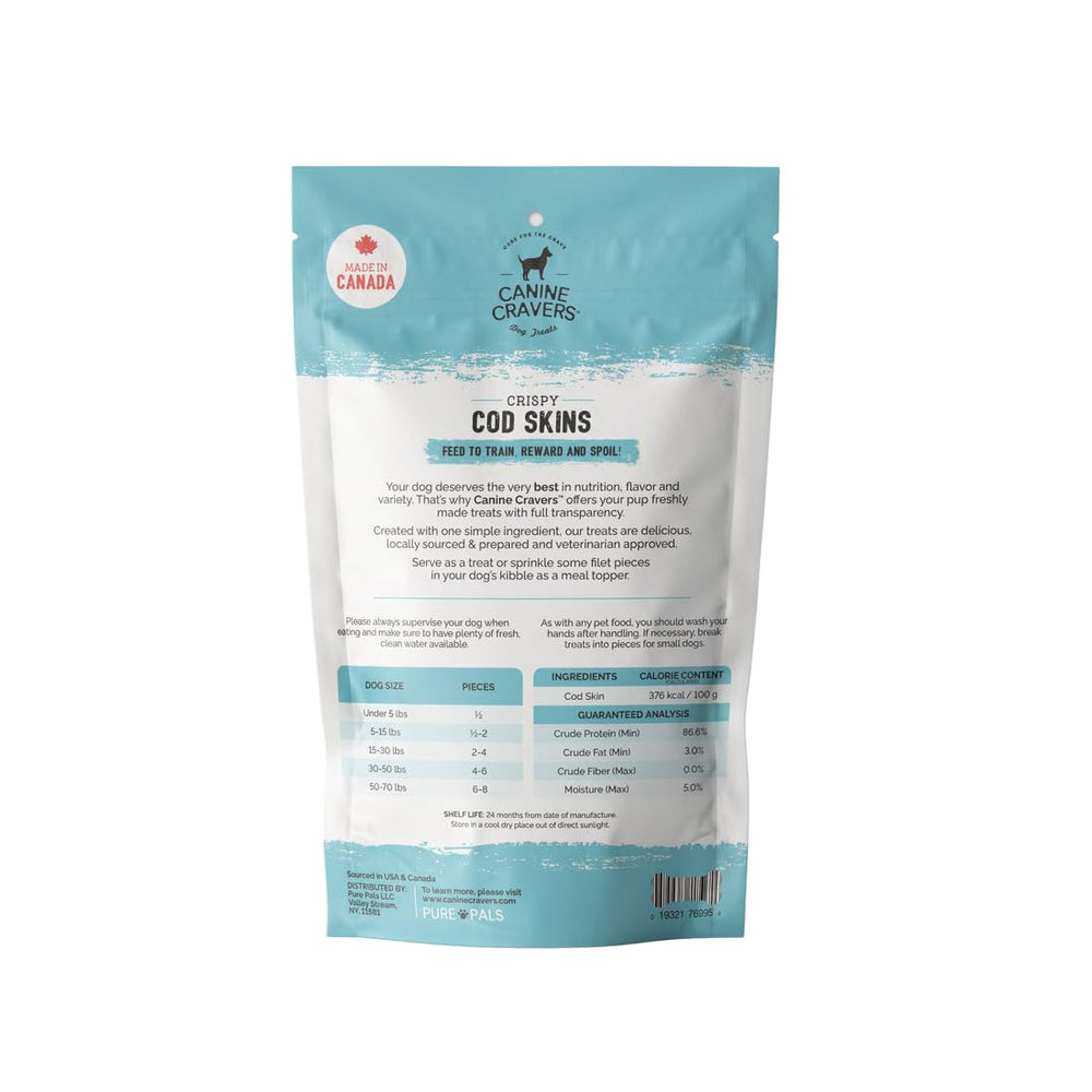 Cure for the Crave Canine Cravers cod skins broken pieces ideal for training rewards