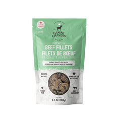 Canine Cravers filetes de res deshidratados, ideal para entrenamiento