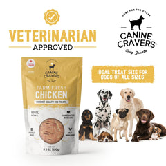 Canine Cravers training reward pieces for easy portioning during training sessions.