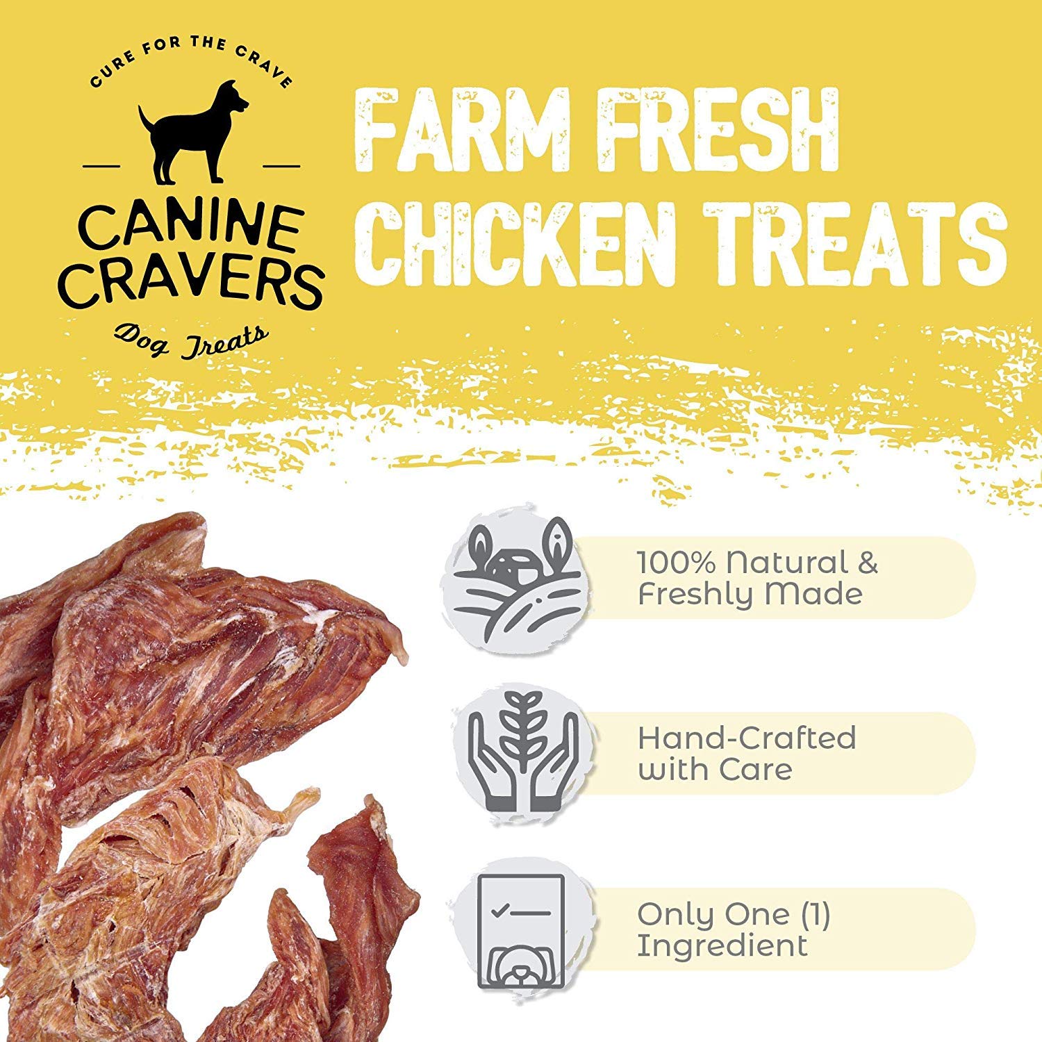 Cure for the Crave Canine Cravers wild-caught cod—Alaska-sourced goodness.