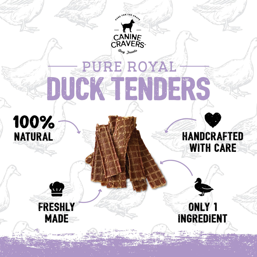 Cure For The Crave grain-free gluten-free soy-free duck treats support allergen-conscious snacking.