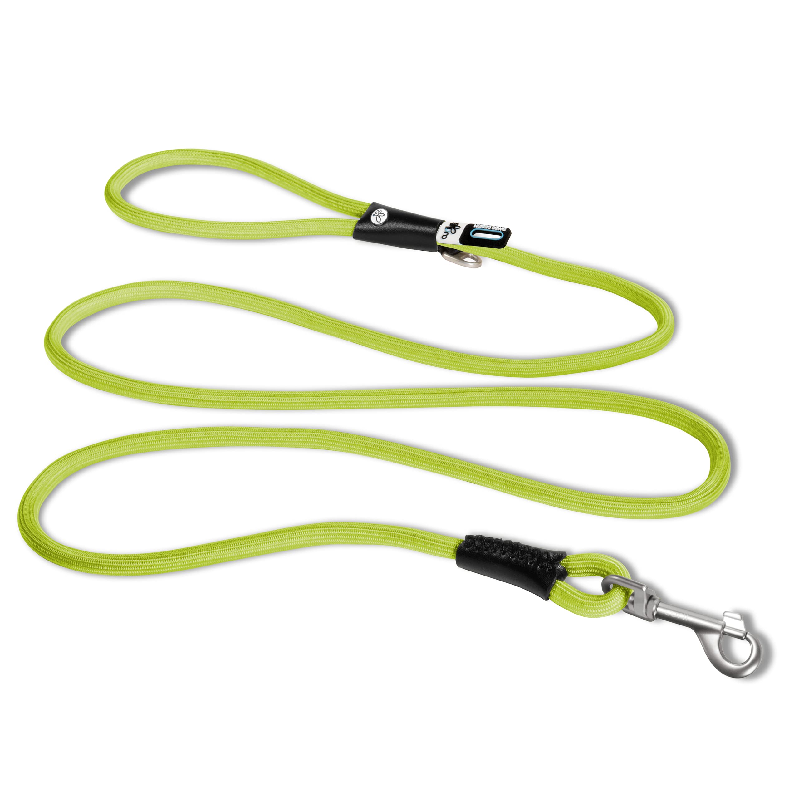 Curli Stretch Comfort Leash Lime M full length for stress-free daily walks.