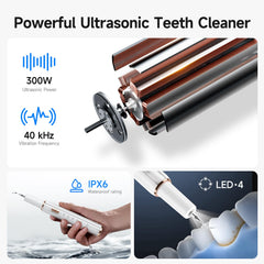 CURVY MOON powerful 40kHz vibrations remove plaque and tartar at home
