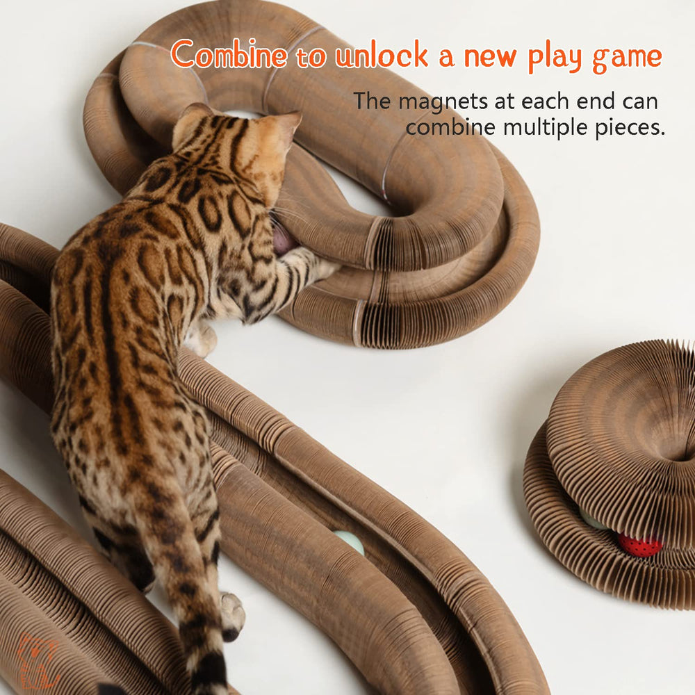 CusieryMax Cat Ball Adventure magnet connection enabling modular multi-cat play.