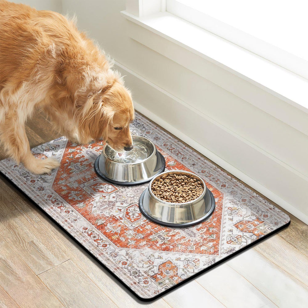 Cuslnox non-slip bowl mat with anti skid back keeps bowls steady