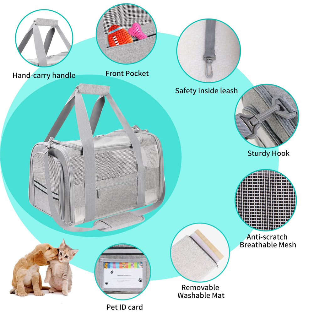 CUSSIOU carrier top mesh and reflective strip for visibility and ventilation.