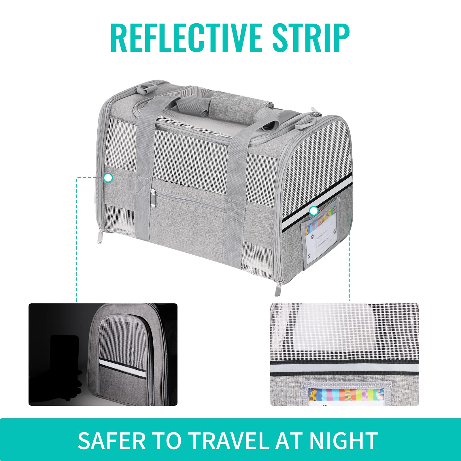 CUSSIOU carrier with pocket and collapsible bowl for convenient on-the-go meals.