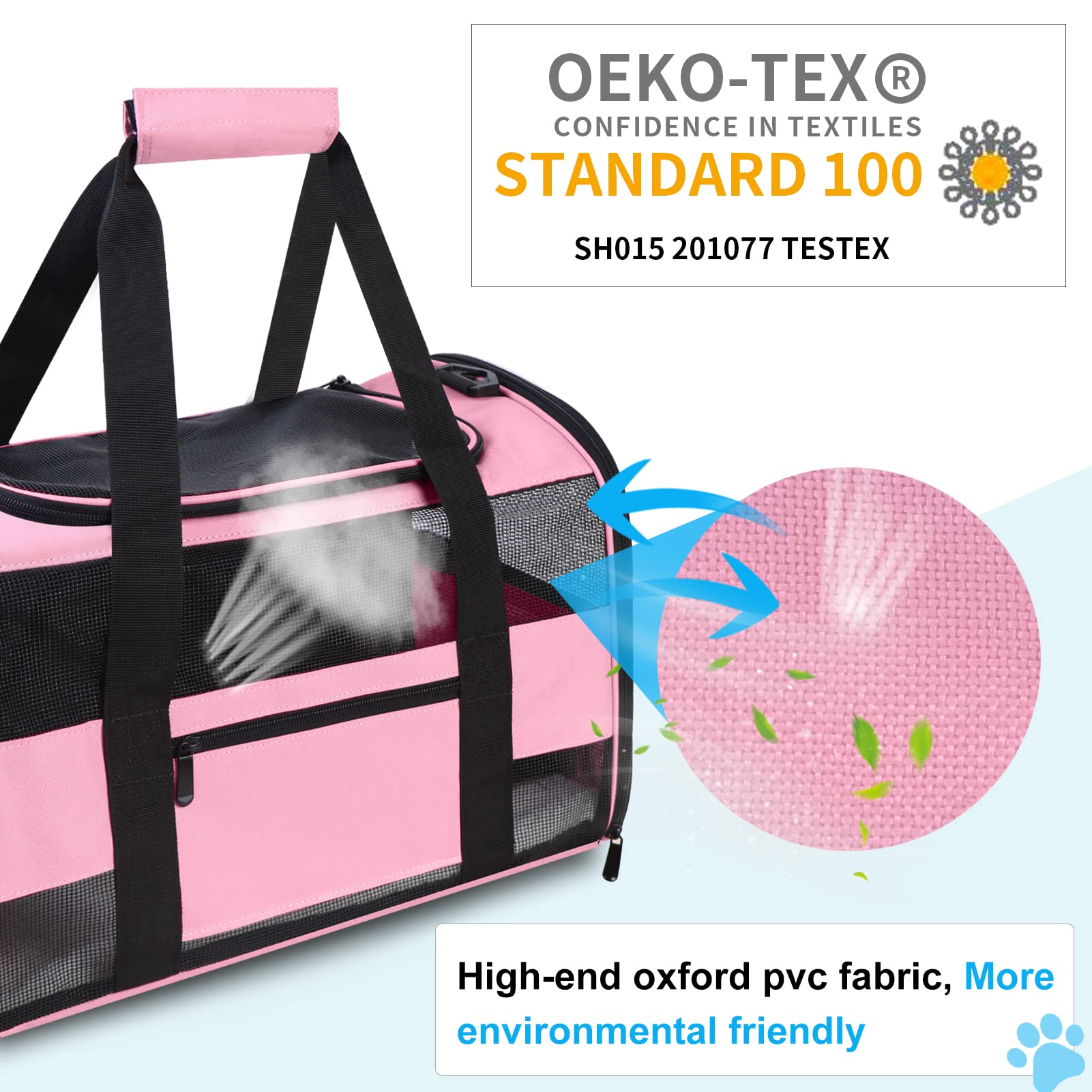 CUSSIOU cat carrier removable fleece pad for washing and care.
