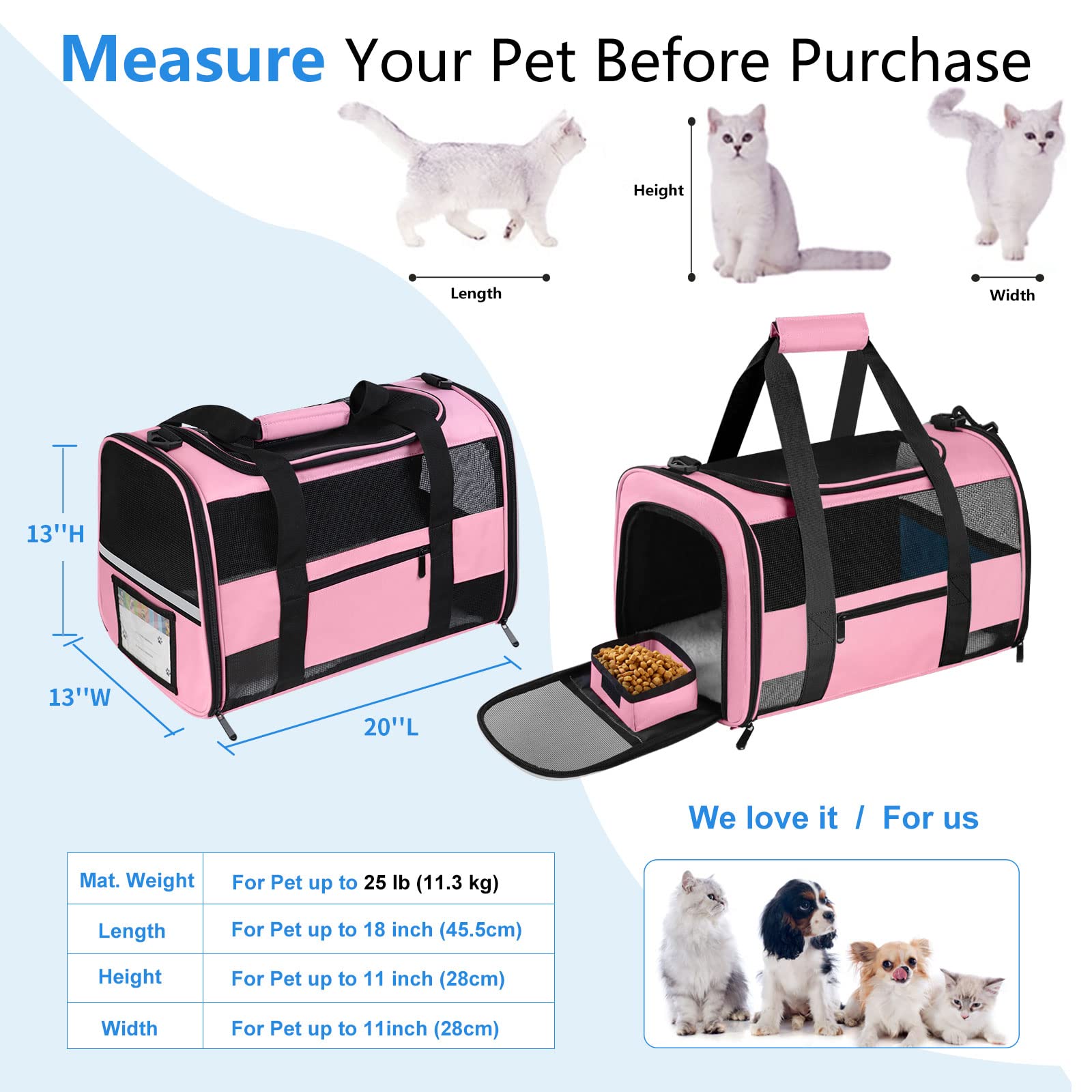CUSSIOU soft-side carrier top-entry design for easy pet access