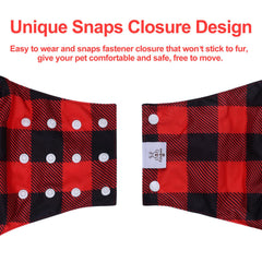 CuteBone belly band adjustable snaps fit for male dogs of different sizes.