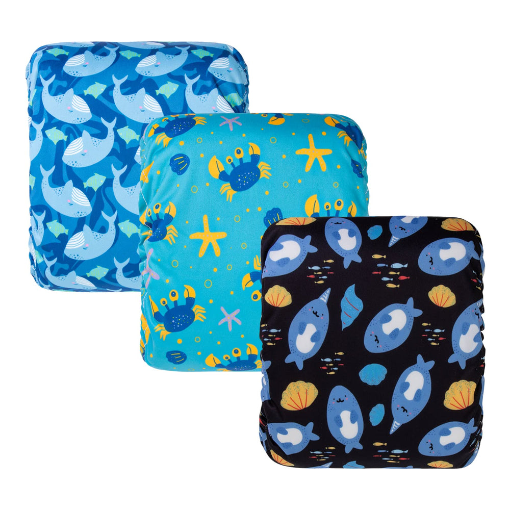 CuteBone belly band close-up with waterproof exterior protecting floors