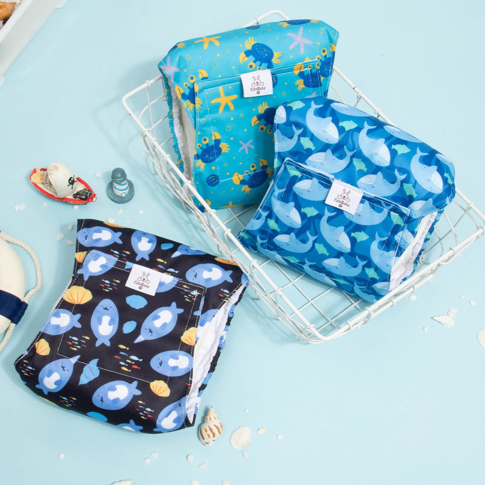 CuteBone belly band care instructions showing washable design