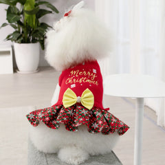 CuteBone bowtie detail with snowflake embroidery adds festive charm for photos