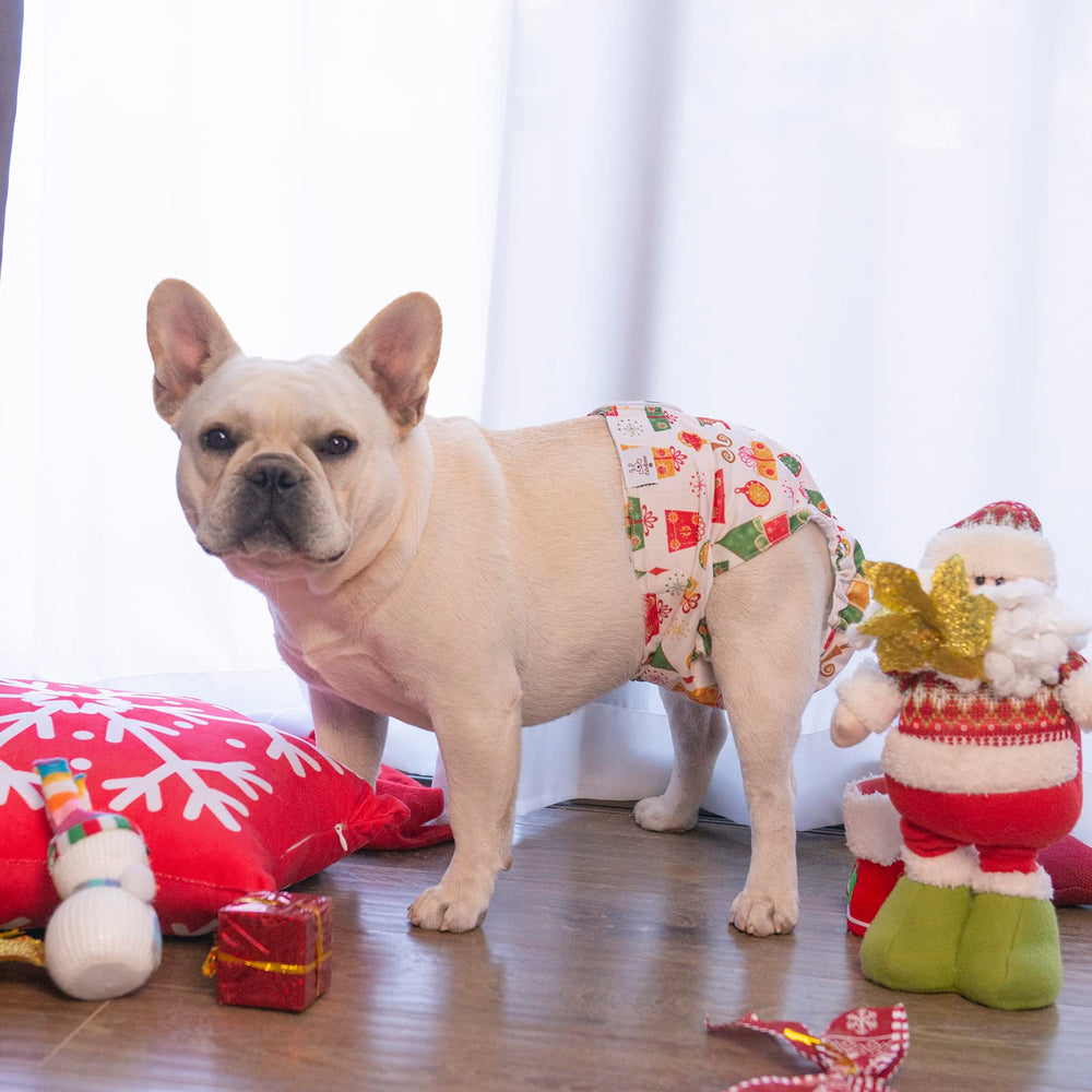 CuteBone Christmas dog diapers reusable design reduces waste and cost