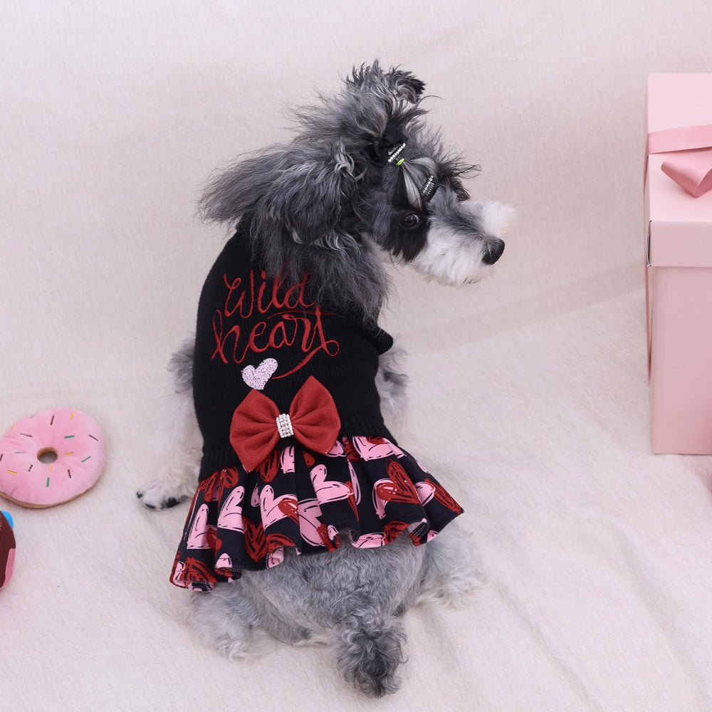 CuteBone Core Spun Dog Sweater pullover design makes on/off quick for small dogs.