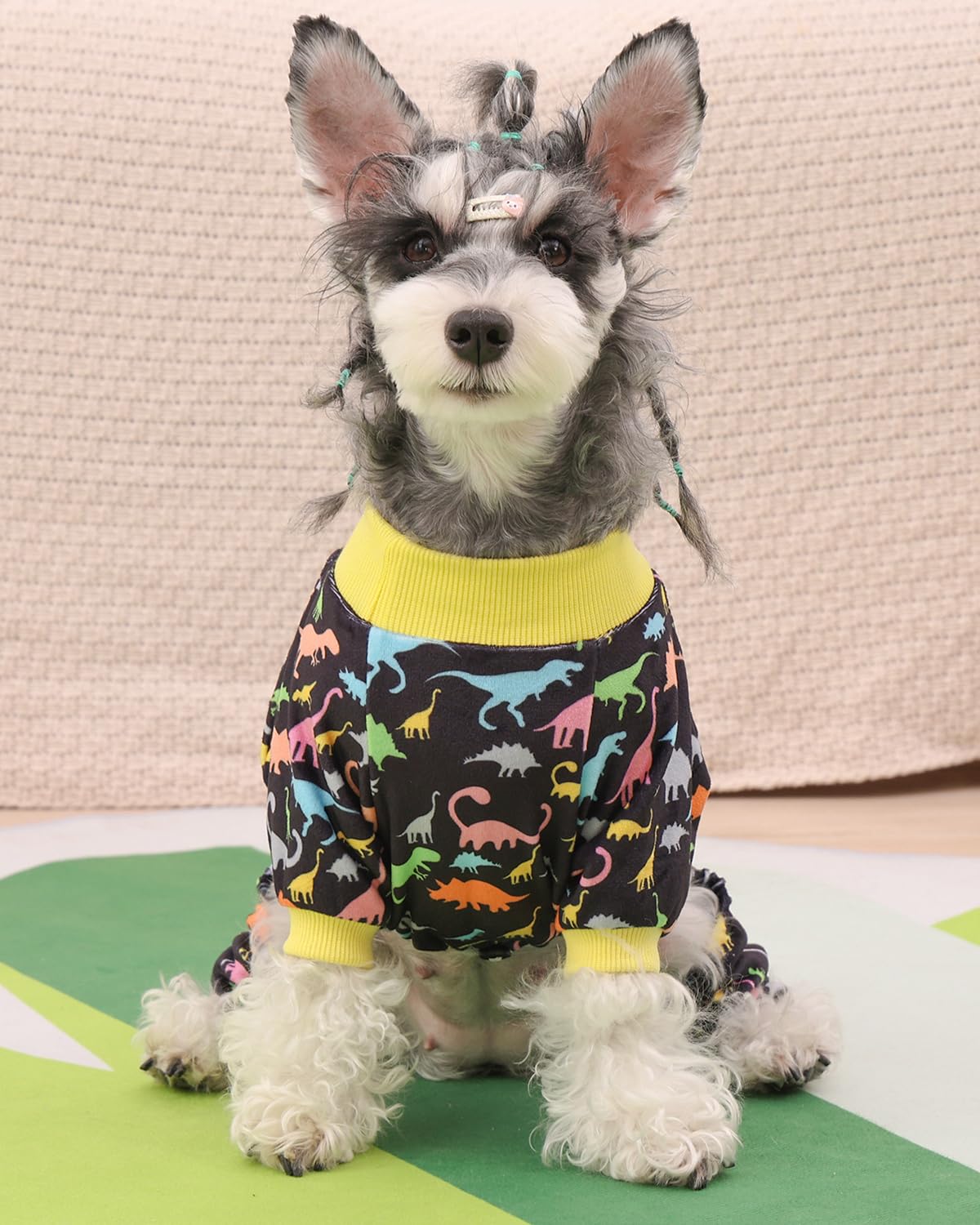 CuteBone Dinosaur Costume Dog Pajamas ideal for photoshoots, lounging, and festive costumes