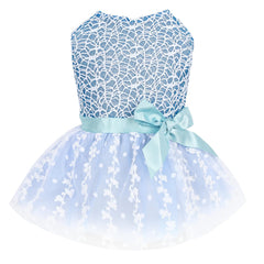 CuteBone dog birthday dress side view for stylish, celebratory photos and party-ready comfort.
